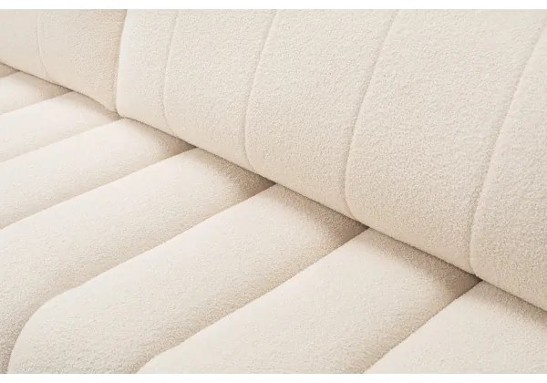 Rozkladacia rohová sedacia súprava do tvaru L DESIO, ľavá, béžová, s úložným priestorom