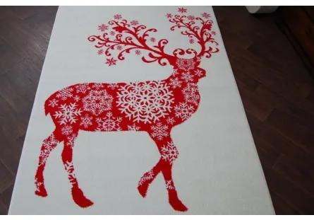 Sammer Kvalitný koberec na Vianoce so sobom GR1637 100 x 170 cm