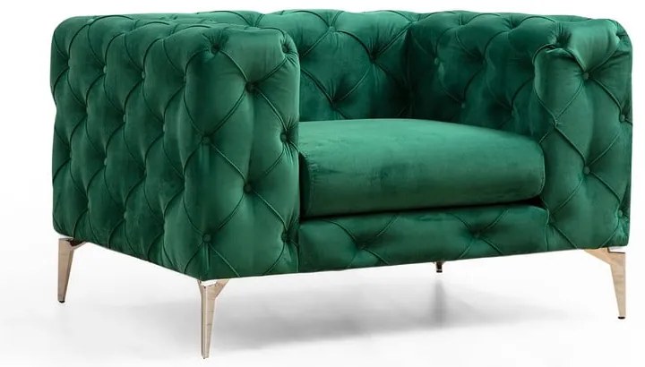 Zelené kreslo Como – Artie