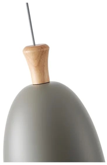 Luster na lanku 1xE27/15W/230V šedá pr. 23 cm