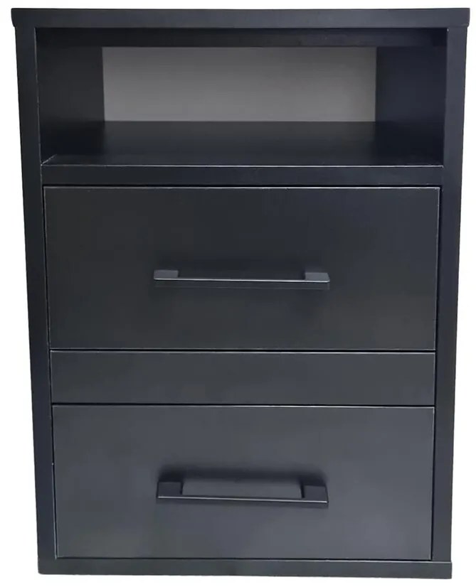 Skrinka na kolieskach 2S čierna