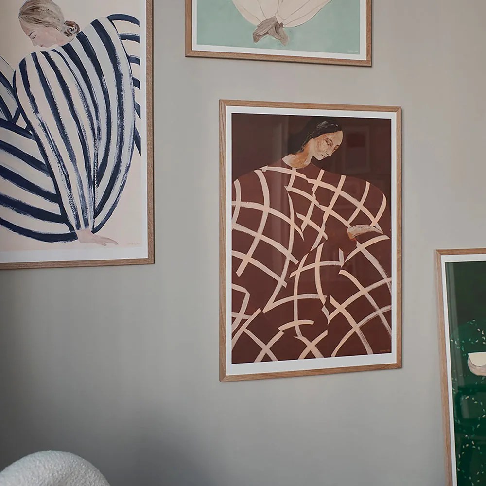 The Poster Club Plagát Blue Stripe At Concorde by Sofia Lind 50x70 cm