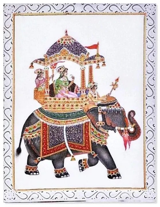 INDIA Obraz na plátne Indický slon 30x40 cm