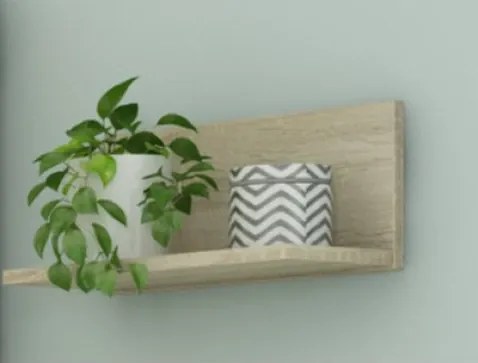 Nástenná polica Carlos, dub sonoma, 40 cm%