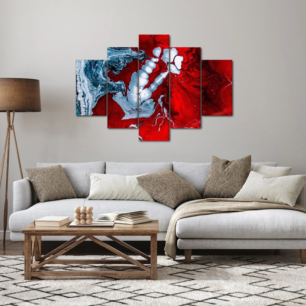 Obraz abstraktných škvŕn (150x105 cm)