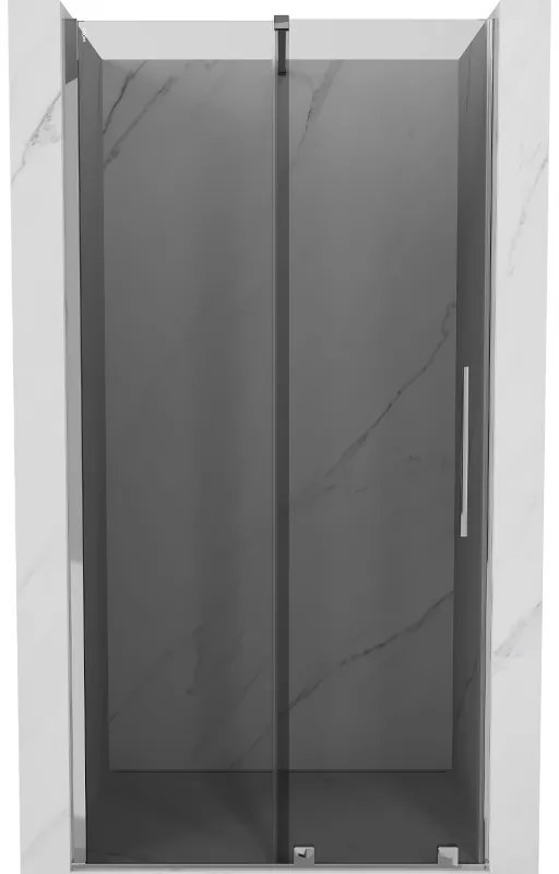 Mexen Velar, posuvné sprchové dvere do otvoru 120 cm, 8mm šedé sklo, chrómová, 871-120-000-41-01