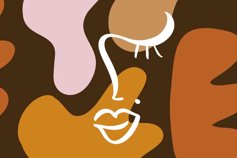 Obraz črty ženy v zemiton prevedení