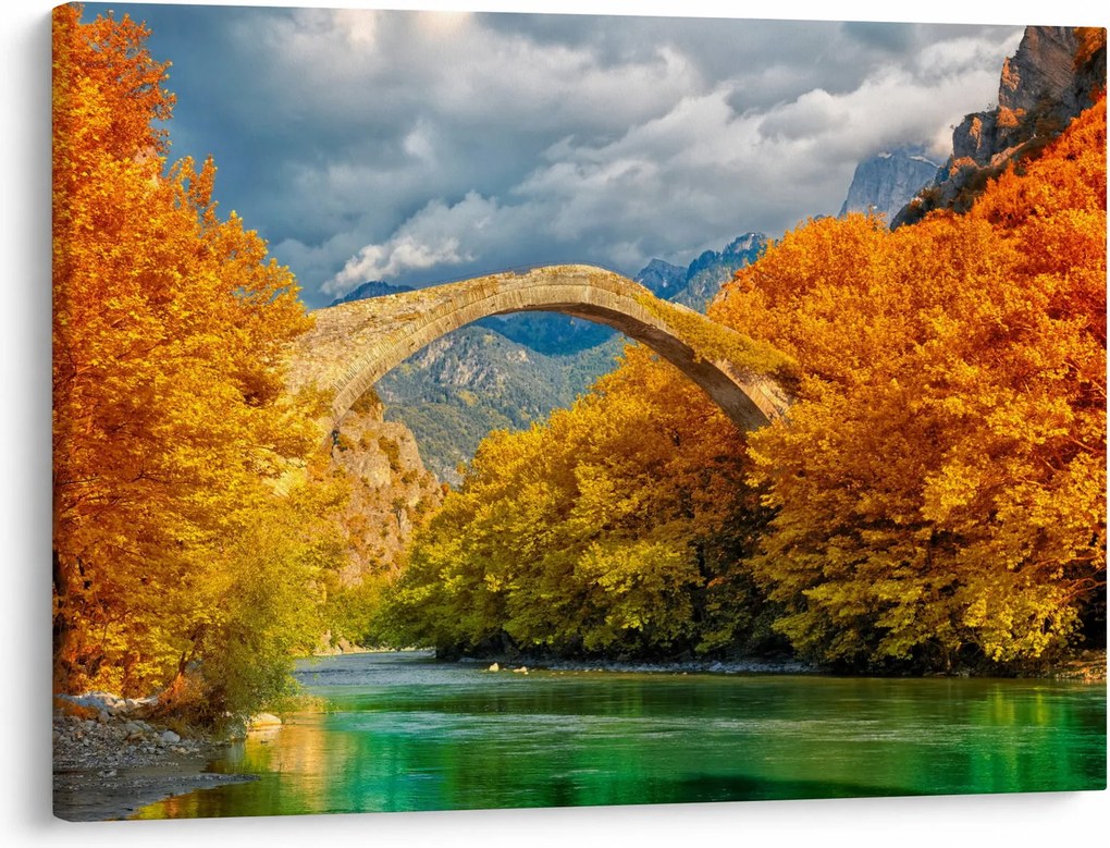Obraz - Konitsa most (70x50 cm)