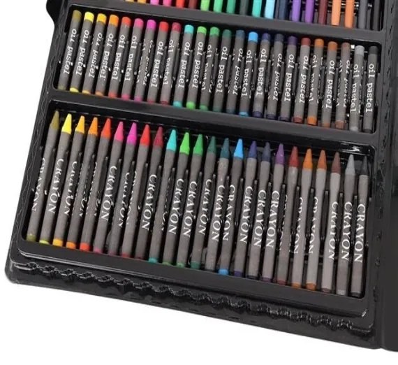 Výtvarná sada Mega Art Set na maľovanie 168 ks čierná