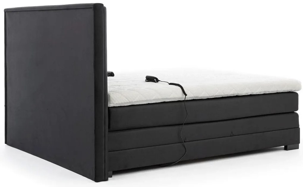 Kontinentálna posteľ VENETA boxspring s elektrickým polohovaním 200X180, šedá (Sola 06)