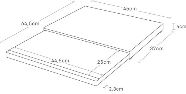 Kovová prídavná polička Tower – YAMAZAKI