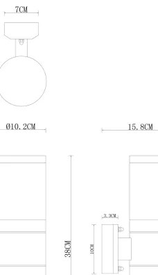 Globo 32014-2BS - Vonkajšie nástenné svietidlo XELOO 2xE27/60W/230V IP44