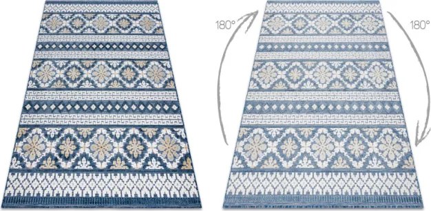 Koberec štrukturálny BOTANIC 65252 Boho - granát