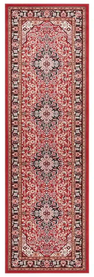 Červený behúň Nouristan Skazar Isfahan, 80 x 250 cm