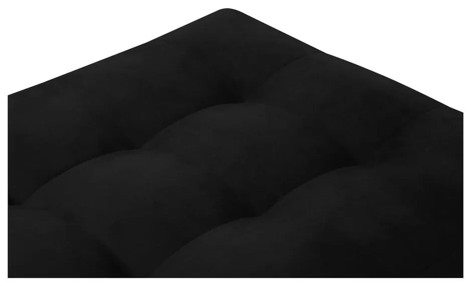 Čierna zamatová podnožka Milo Casa Santo