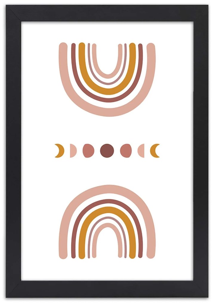 Gario Plagát Dúha Farba rámu: Biela, Rozmery: 30 x 45 cm