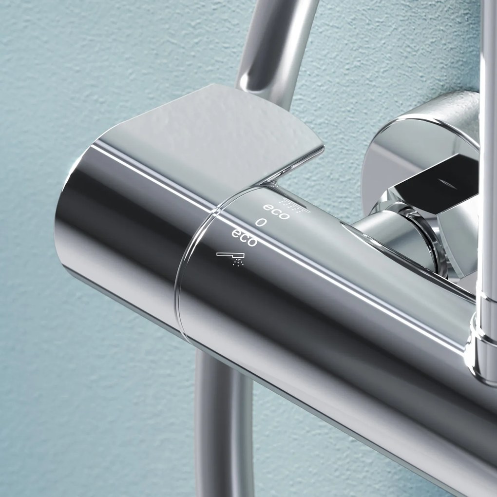 Sprchový systém AM.PM X-Joy F07XA400 s termostatickou sprchovou batériou, chróm