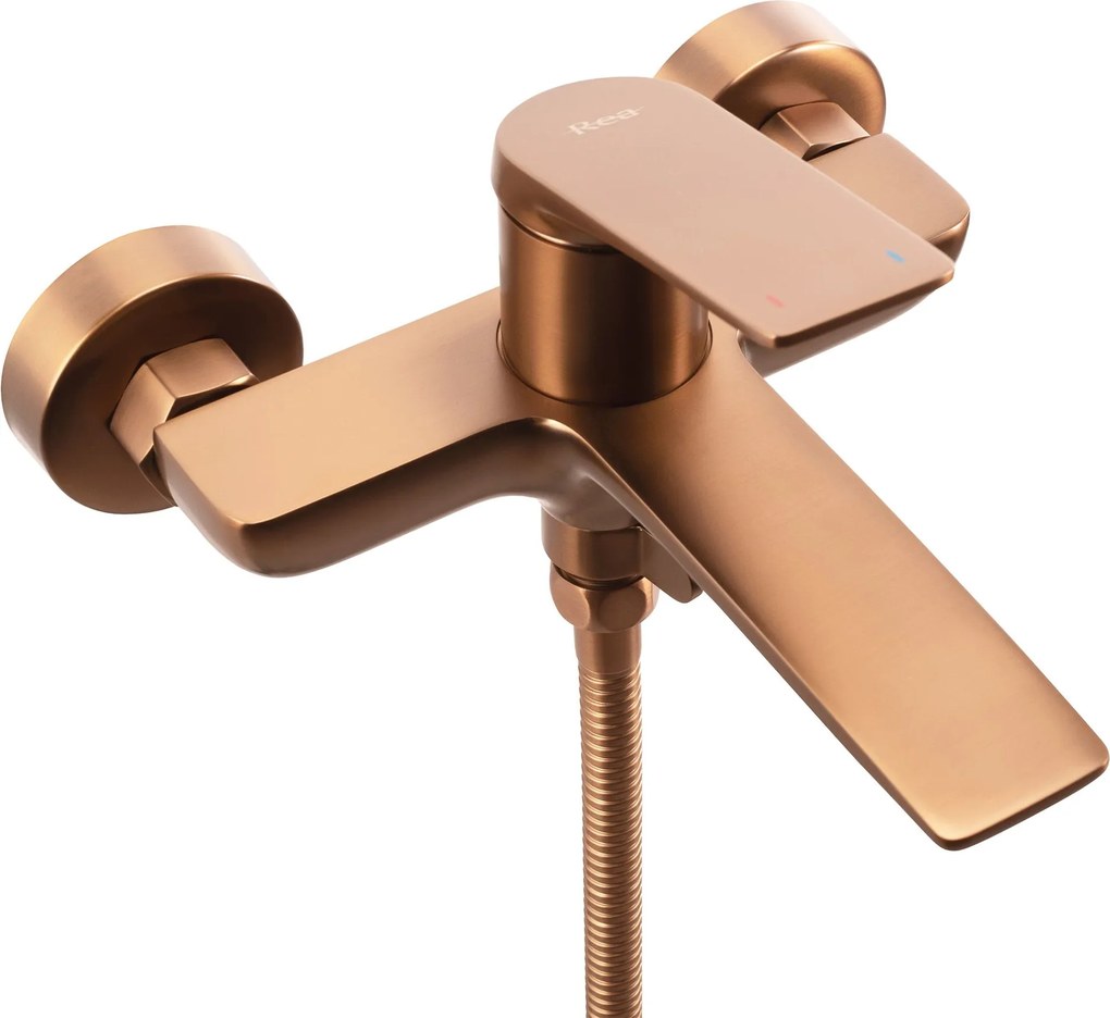 Rea Avalon, vaňová batéria s ručnou bodovou súpravou, medená matná, REA-B0492