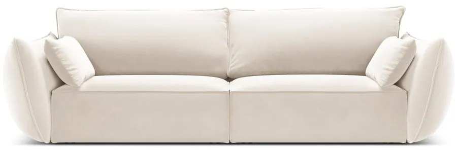Béžová zamatová pohovka 208 cm Vanda – Mazzini Sofas
