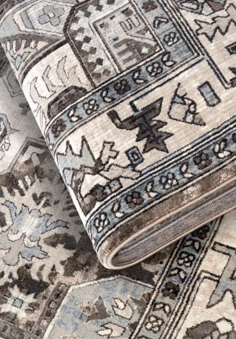 Koberec Villeroy & Boch Kollektion 1869 Henry hnedý / krémový
