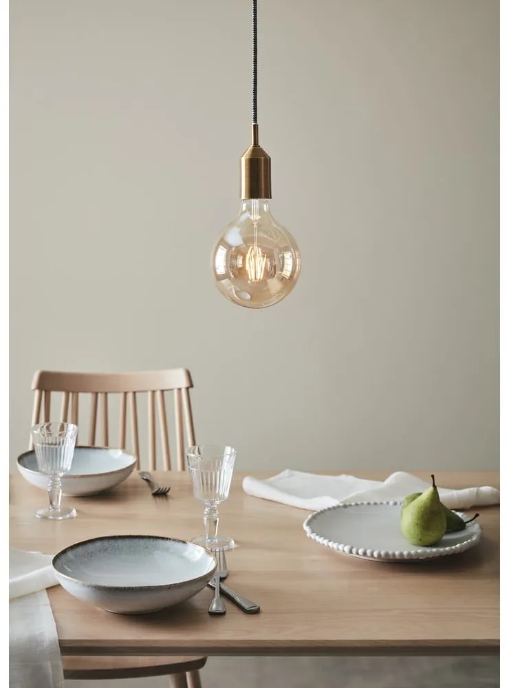 Závesné svietidlo v zlatej farbe Markslöjd Bronx