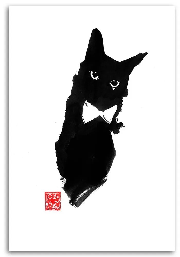Gario Obraz na plátne Elegantná mačka - Péchane Rozmery: 40 x 60 cm