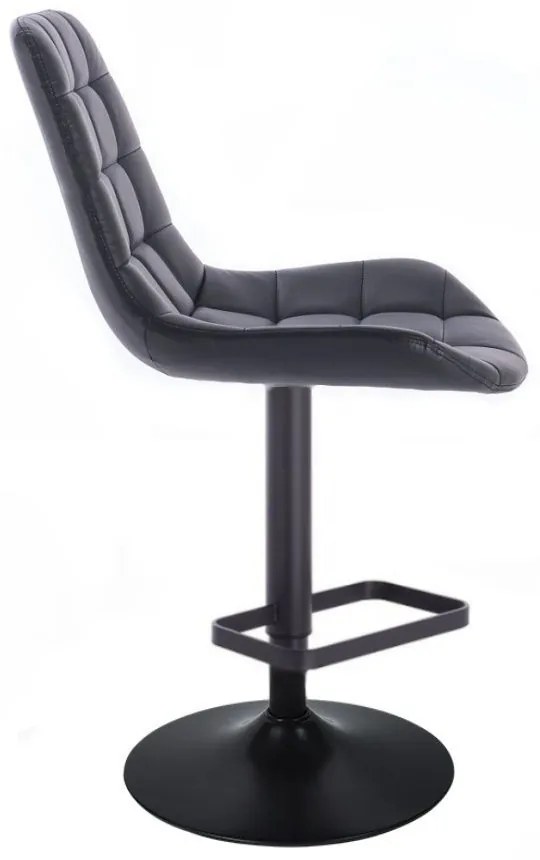 LuxuryForm DESIGN Barová stolička PARIS na čiernom tanieri - čierna