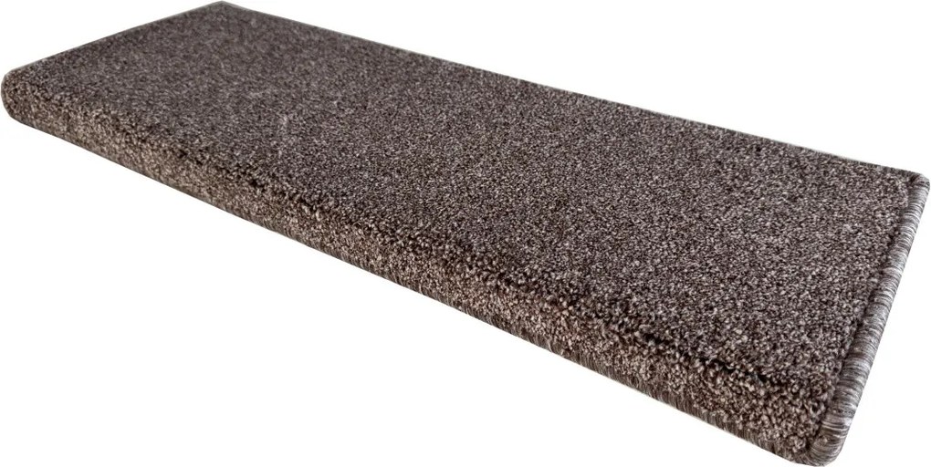 Nášľapy na schody Apollo Soft hnedý obdĺžnik - 24x65 obdĺžnik (rozmer vrátane ohybu) Vopi