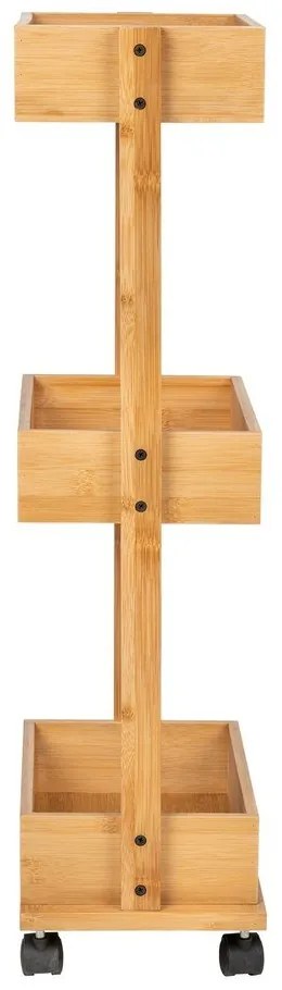 Bambusový kúpeľňový regál Wenko Allegre