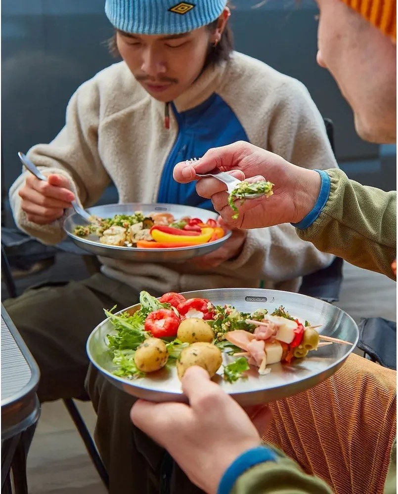 Antikoro jedálenské vidličky v súprave 4 ks v striebornej farbe Spork – Black + Blum