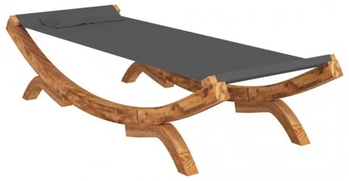 vidaXL Hojdacia sieť 100x188,5x44 cm masívny smrek antracitová-