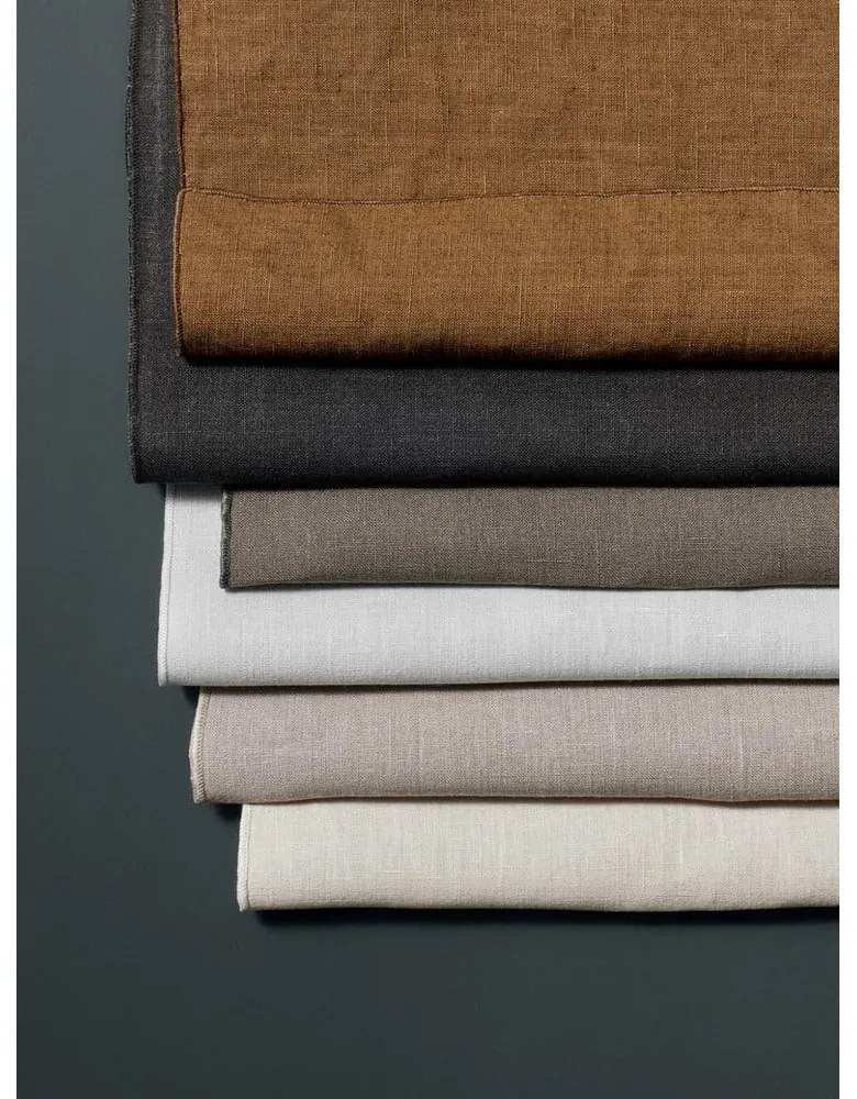 Čierny ľanový obrúsok Blomus, 42 x 42 cm