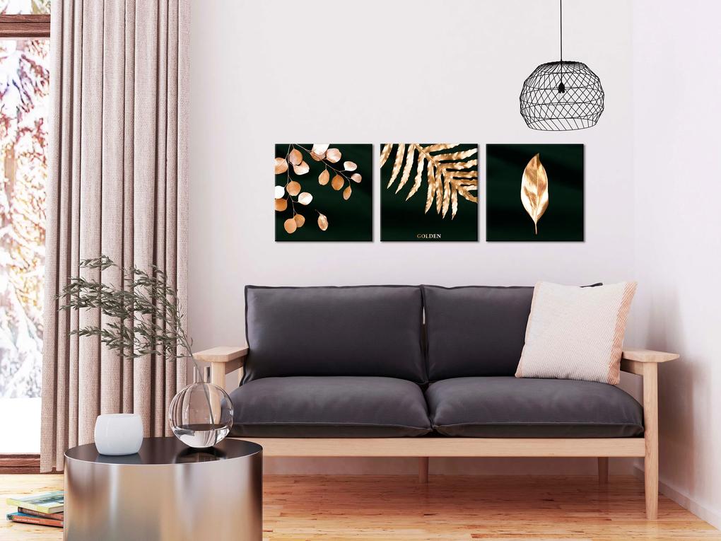 Artgeist Obraz - Floristic Splendor (3 Parts) Veľkosť: 150x50, Verzia: Premium Print
