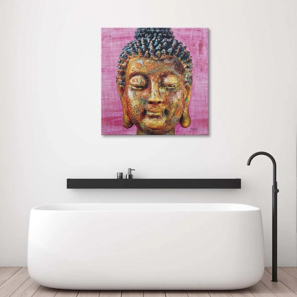 Obraz na plátně Wellness lázně Pink Buddha - 50x50 cm