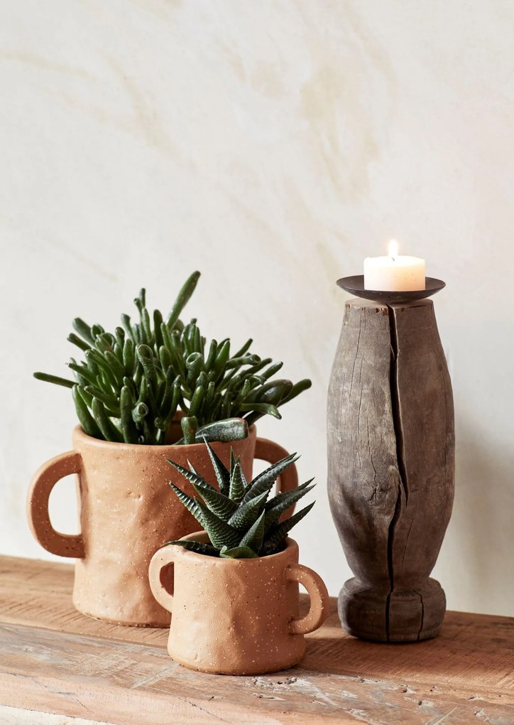 MADAM STOLTZ Kameninový obal na kvetináč Sandstone 11 cm