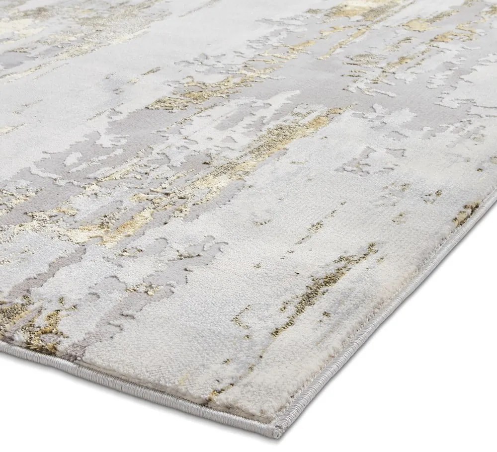 Šedý/v zlatej farbe koberec 170x120 cm Apollo - Think Rugs