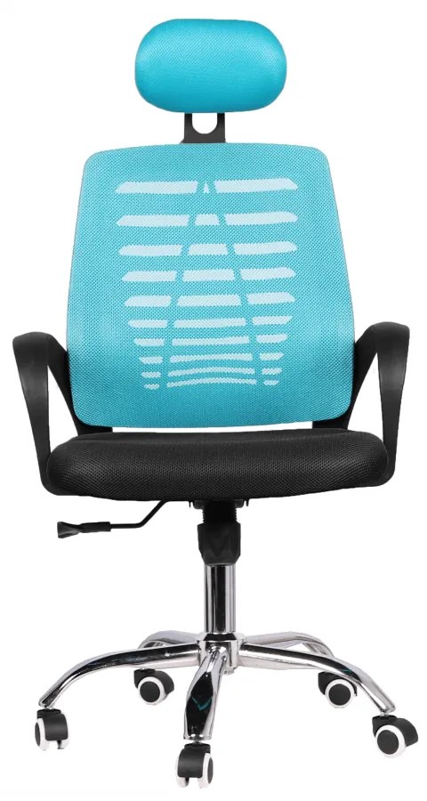 Kancelárska otočná stolička ELMAS — viac farieb modrá/čierna