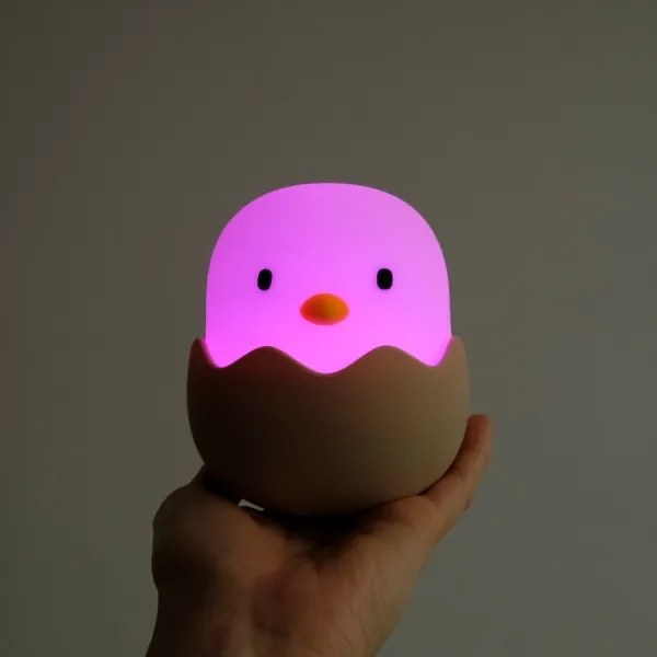 MegaLight - LED RGB Stmievateľná nabíjacia detská dotyková lampa EGGY EGG LED/5V