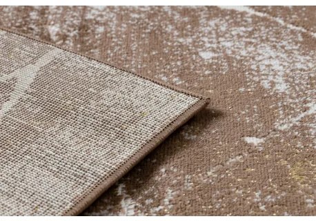 Moderný koberec MEFE 2783 Mramor - Štrukturálny, dve vrstvy rúna, tmavo-béžová Veľkosť: 140x190 cm