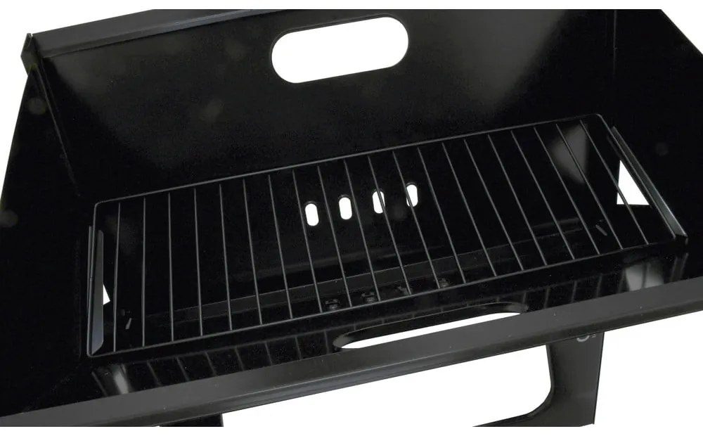 Skladací čierny gril na drevené uhlie Cattara Piran