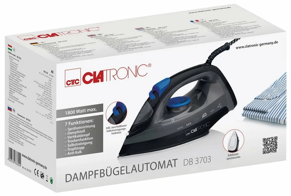 Clatronic DB 3703 naparovacia žehlička
