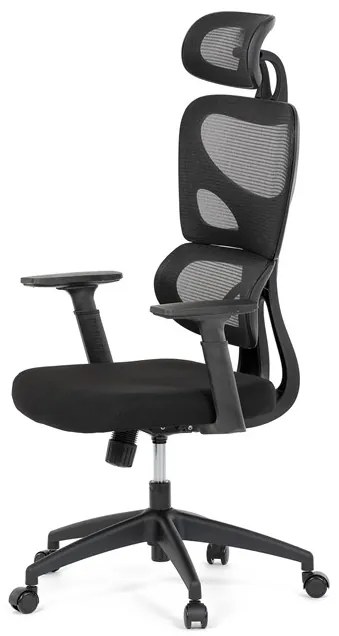 Autronic BONTEC Kancelárska stolička, hojdací mechanizmus, čierna, KA-K2080 BK Farba: Šedá