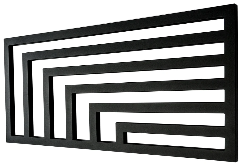 Regnis Kreon, vykurovacie teleso 550x1000 mm, 548W, čierna matná, KR100/55/BLACK