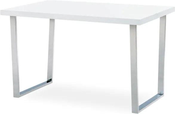 Sconto Jedálenský stôl LUIS biely, šírka 120 cm