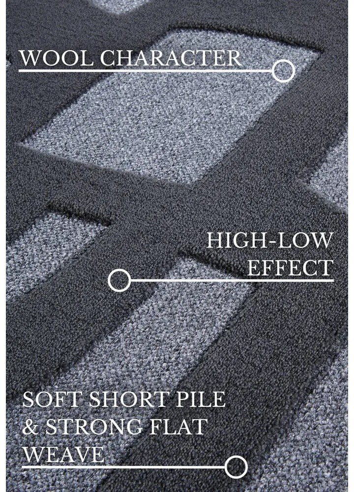 Tmavomodrý koberec z recyklovaných vlákien 160x230 cm Therese – Villeroy&amp;Boch