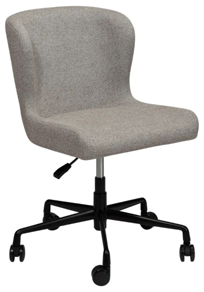 GLAM ČALÚNENÁ OFFICE STOLIČKA pebble earth/black