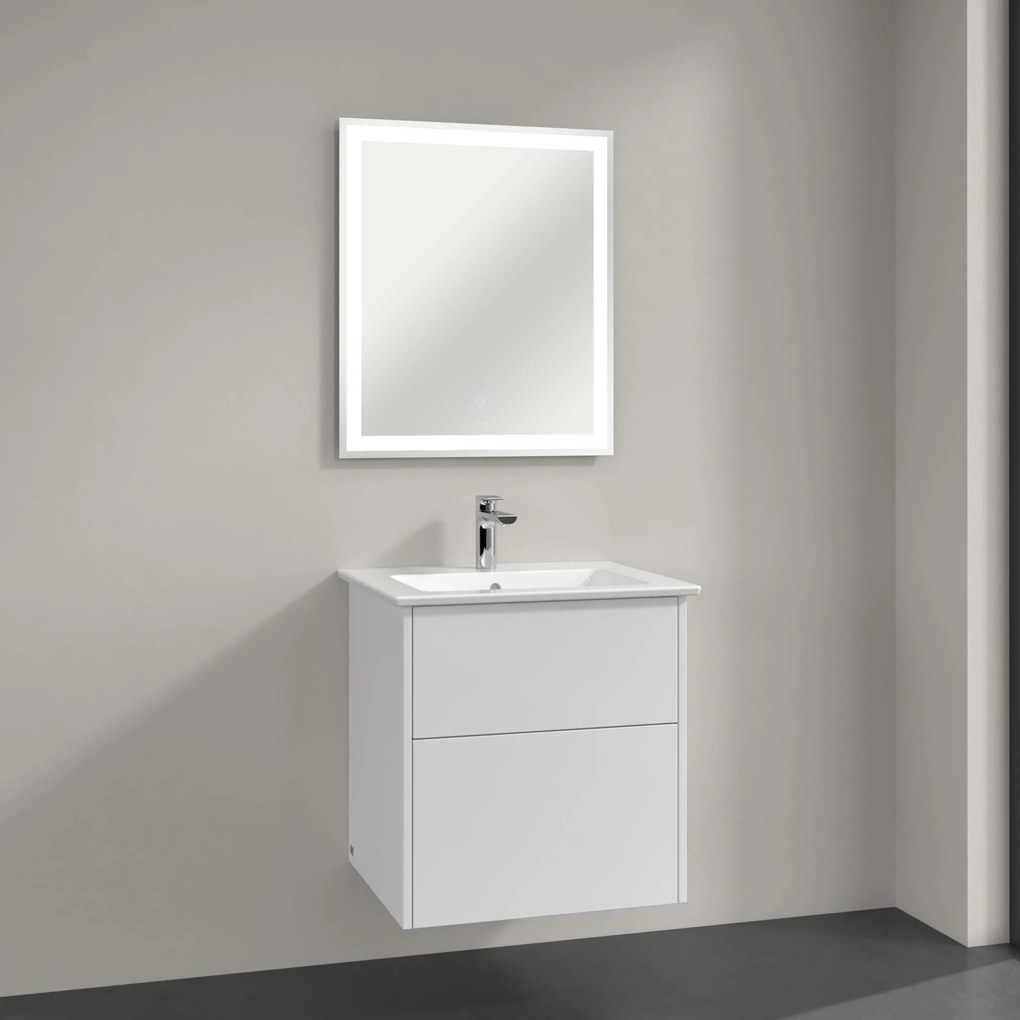 Villeroy &amp; Boch Finero umývadlo so skrinkou a zrkadlom 60 cm biela S00300DHR1