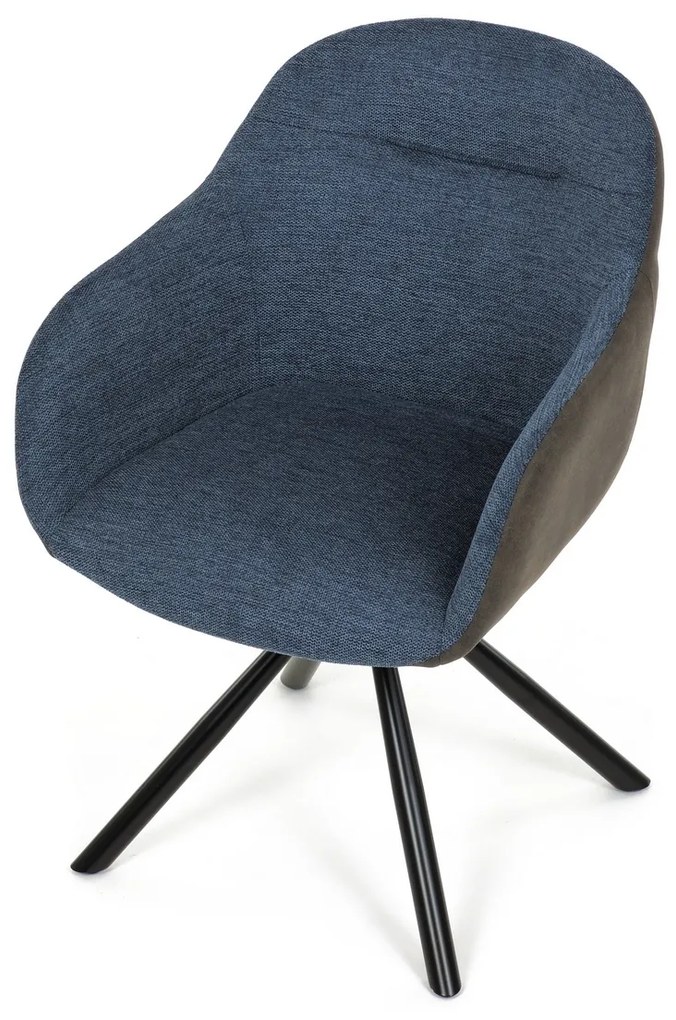 Sada jedálenských stoličiek s vratným mechanizmomDCH-Y1143 BLUE2, 2 ks