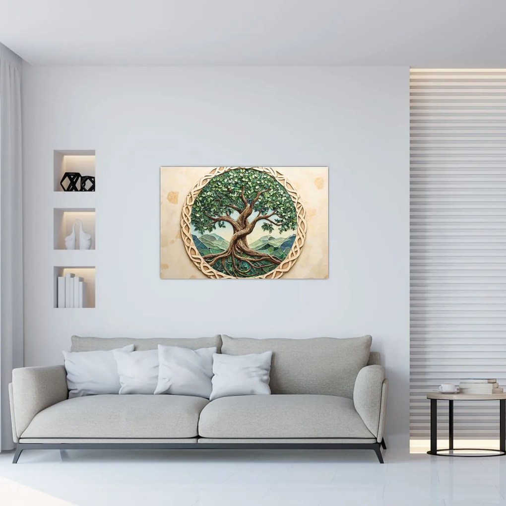Obraz – Prepletený strom života (90x60 cm)