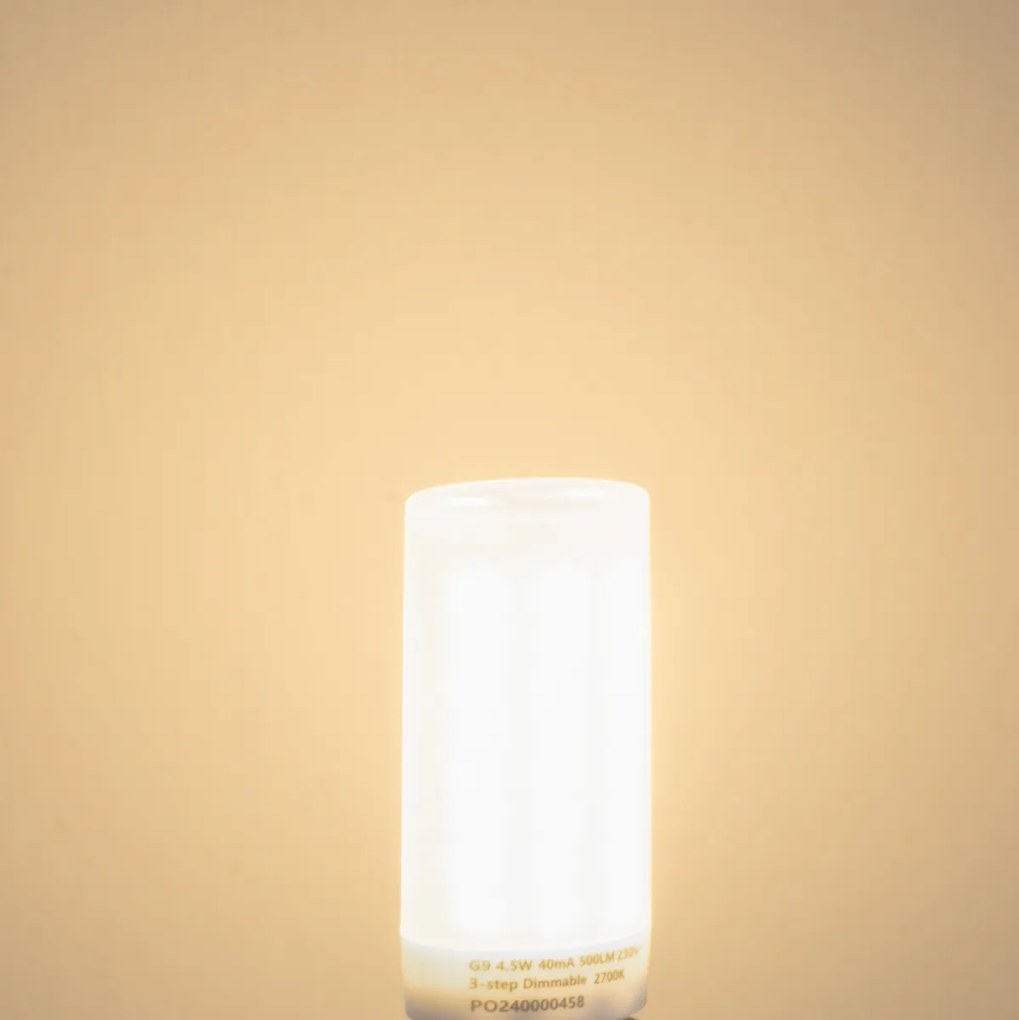 Sada 5 G9 3-stupňových stmievateľných LED žiaroviek opálových 4,5W 500 lm 2700K